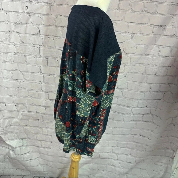 lauren ralph lauren pull over patchwork print blouse size 2X designer - Picture 6 of 6